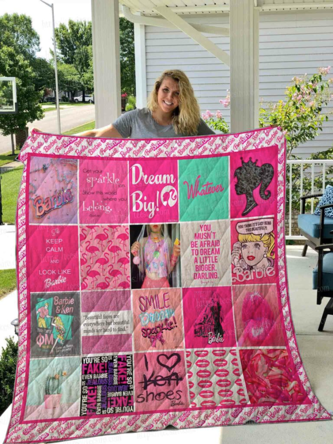 Barbie Quilt Blanket For Fans Home Decor Gift 2