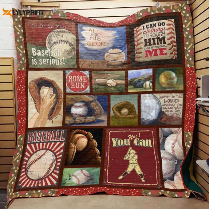 Baseball 3D Customized Quilt Blanket For Fans Home Decor Gift 1
