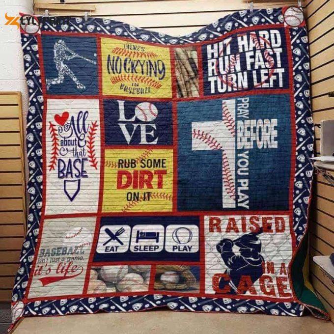 Baseball Quilt Blanket For Fans Home Decor Gift 1