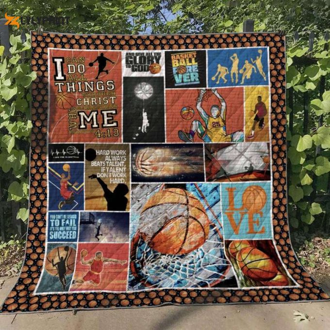 Basketball Don'T Work Hard 3D Quilt Blanket For Fans Home Decor Gift 1