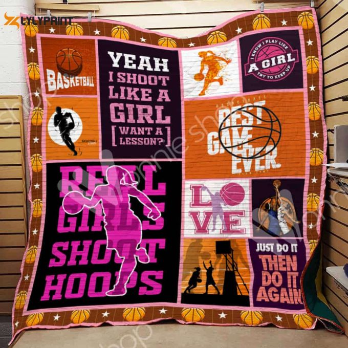 Basketball Girl 3D Customized Quilt Blanket For Fans Home Decor Gift 1