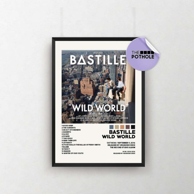 Bastille Posters, Wild World Poster, Bastille, Wild World, Album Cover Poster, Poster Print Wall Art, Custom Poster 2