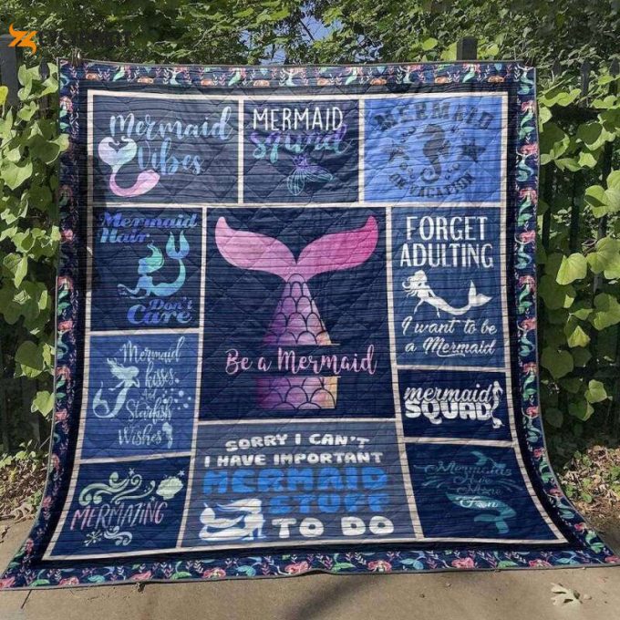 Be A Mermaid 3D Customized Quilt 1