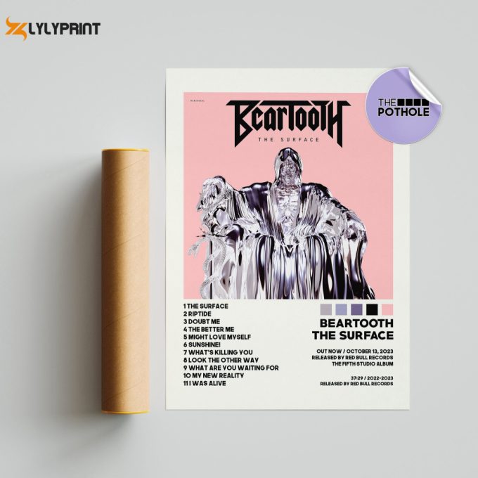 Beartooth Posters / The Surfaceposter / The Surface Tracklist Poster, Album Cover Poster, Poster Print Wall Art, Custom Poster 1
