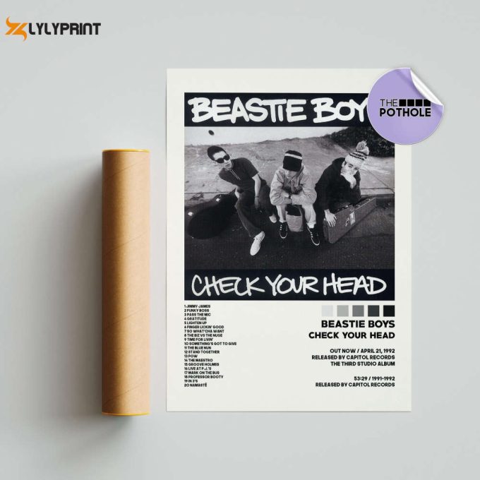 Beastie Boys Posters / Check Your Head Poster, Album Cover Poster, Print Wall Art, Poster, Home Decor, Beastie Boys, Check Your Head 1