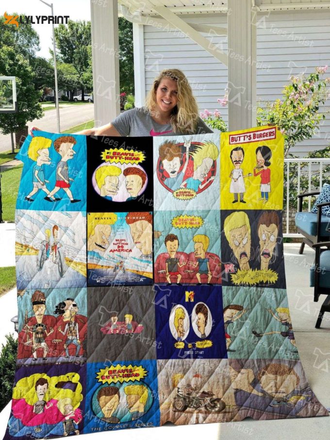 Beavis And Butt Head Quilt Blanket Home Decor Giftx 1