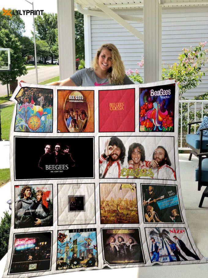 Bee Gees Quilt Blanket For Fans Home Decor Gift 1