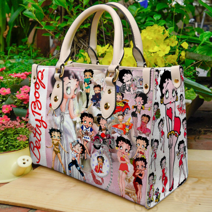 Betty Boop 2 Lover Leather Bag For Women Gift 2