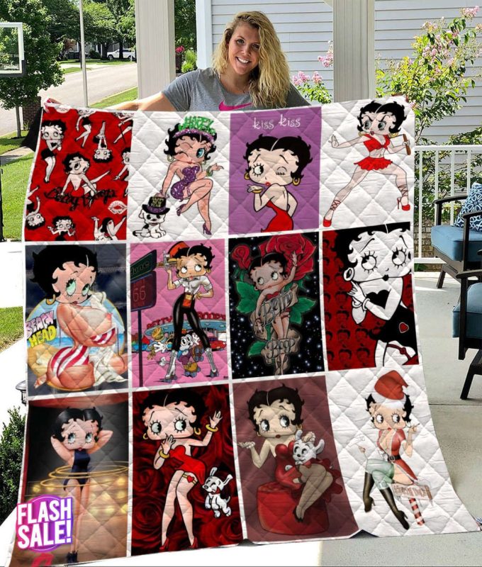 Betty Boop 2 Quilt Blanket For Fans Home Decor Gift 2
