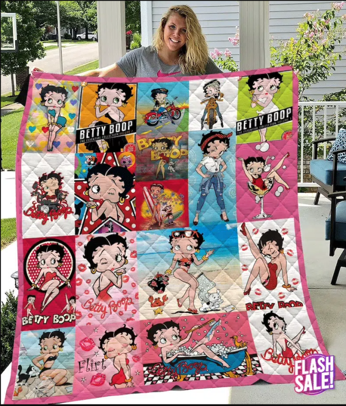 Betty Boop Quilt Blanket For Fans Home Decor Gift 2