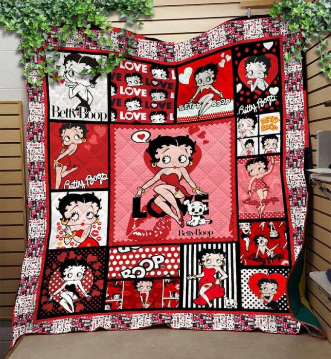 Betty Boop Quilt Blanket For Fans Home Decor Gift 2