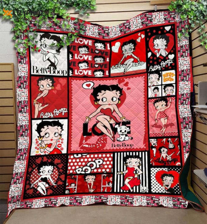 Betty Boop Quilt Blanket For Fans Home Decor Gift 1