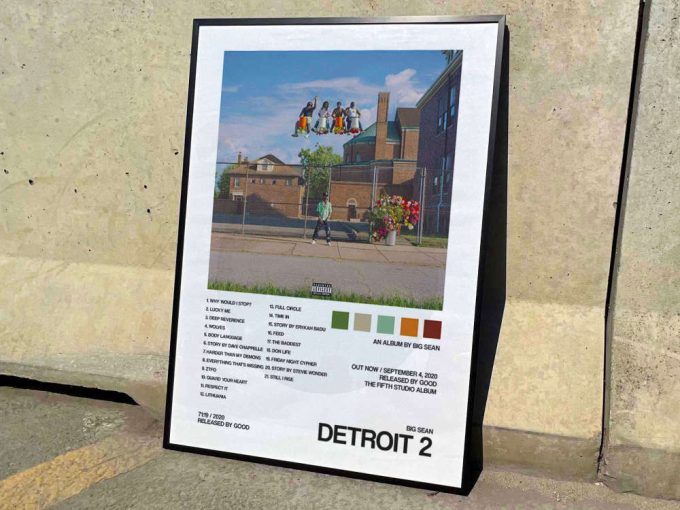 Big Sean &Quot;Detroit&Quot; Album Cover Poster For Home Room Decor #2 3