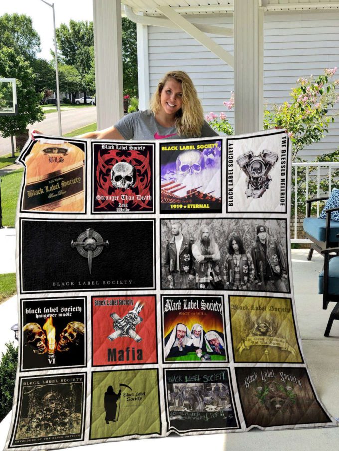 Black Label Society Quilt Blanket For Fans Home Decor Gift 2