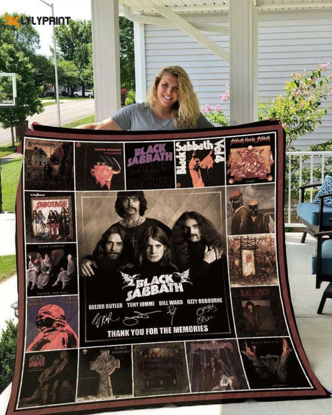 Black Sabbath 1 Quilt Blanket For Fans Home Decor Gift 1
