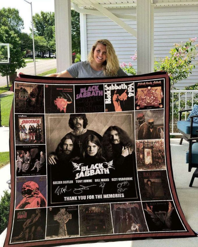 Black Sabbath 1 Quilt Blanket For Fans Home Decor Gift 2
