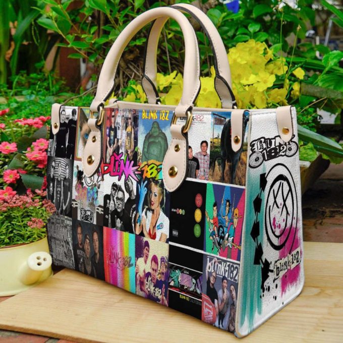 Blink 182 Leather Handbag Gift For Womenr 2