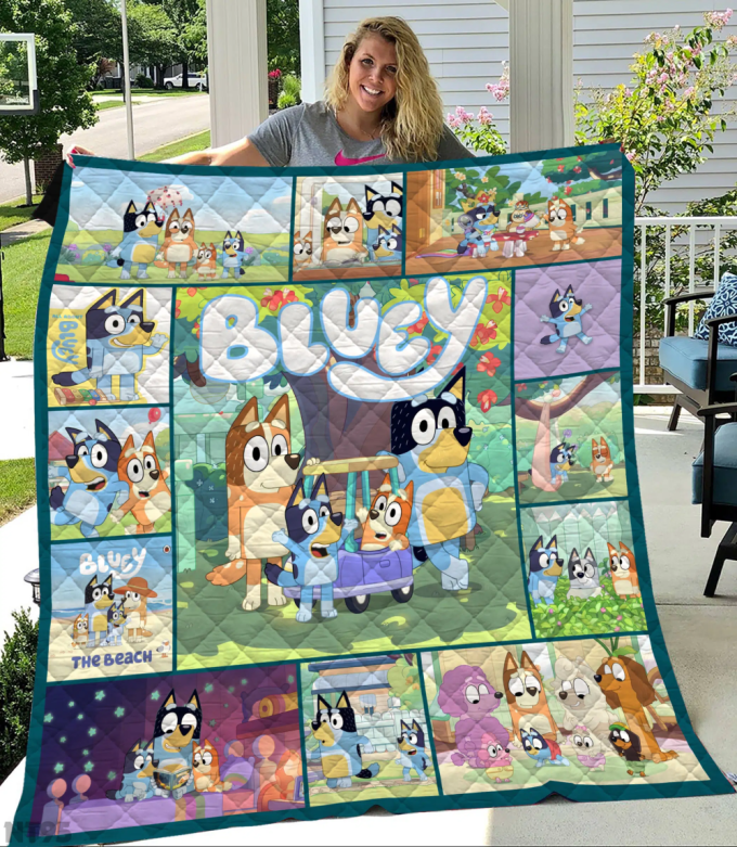 Bluey Quilt Blanket For Fans Home Decor Gift 2