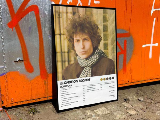 Bob Dylan &Quot;Blonde On Blonde&Quot; Album Cover Poster For Home Room Decor #6 3