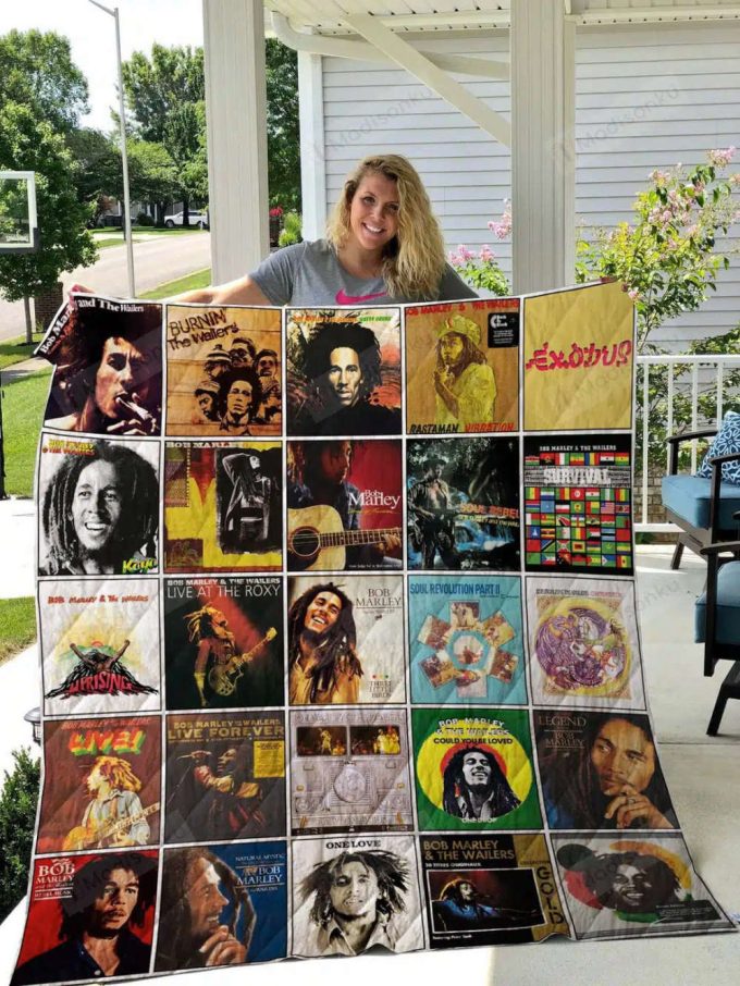 Bob Marley 2 Quilt Blanket For Fans Home Decor Gift 2