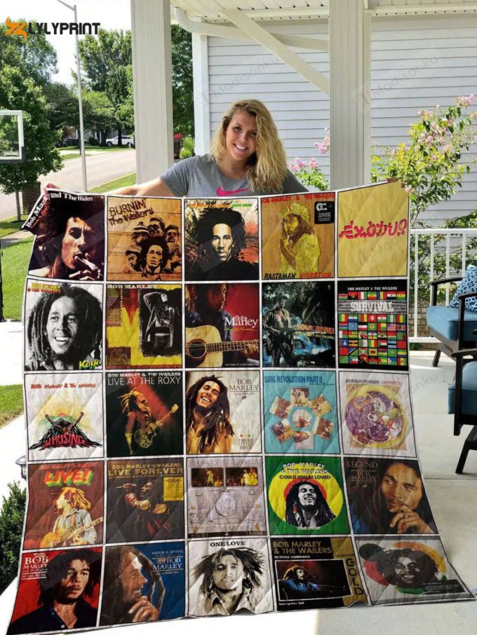 Bob Marley 2 Quilt Blanket For Fans Home Decor Gift 1