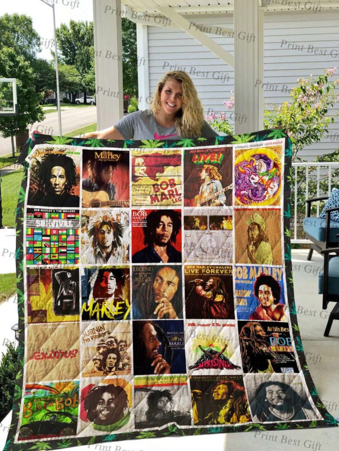 Bob Marley 4 Quilt Blanket For Fans Home Decor Gift 2