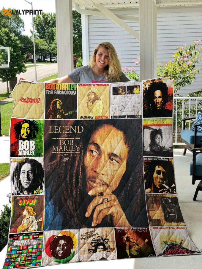 Bob Marley Quilt Blanket For Fans Home Decor Gifte 1