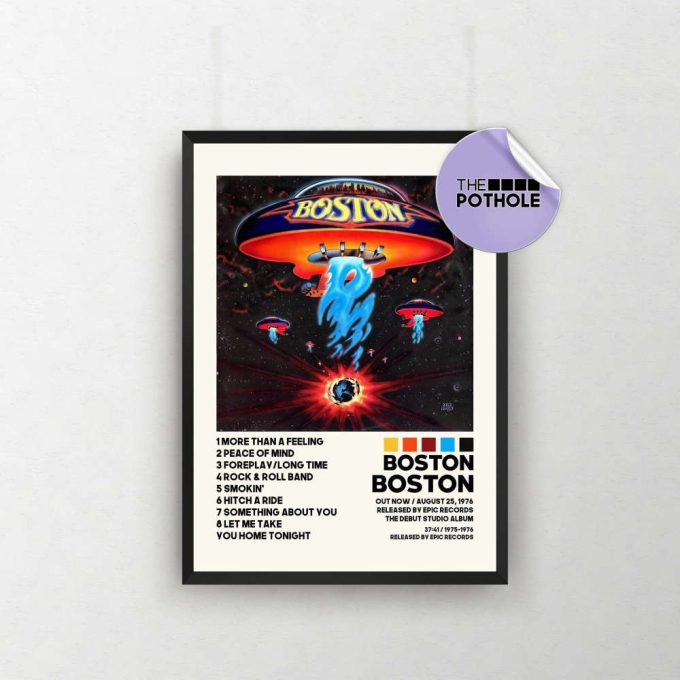 Boston Posters / Boston Poster, Album Cover Poster, Poster Print Wall Art, Boston Album Cover 2