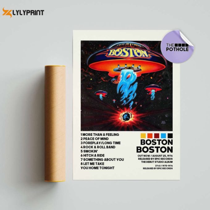 Boston Posters / Boston Poster, Album Cover Poster, Poster Print Wall Art, Boston Album Cover 1