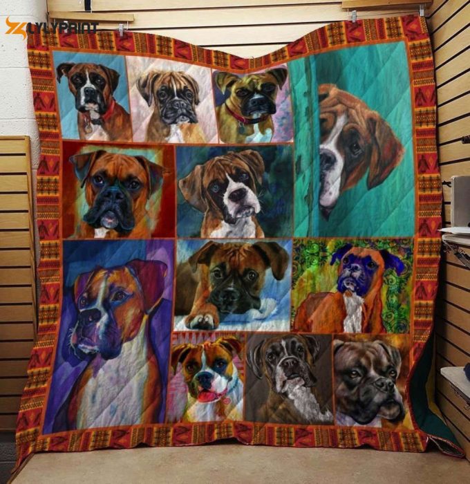 Boxer I Am Cool 3D Customized Quilt 1
