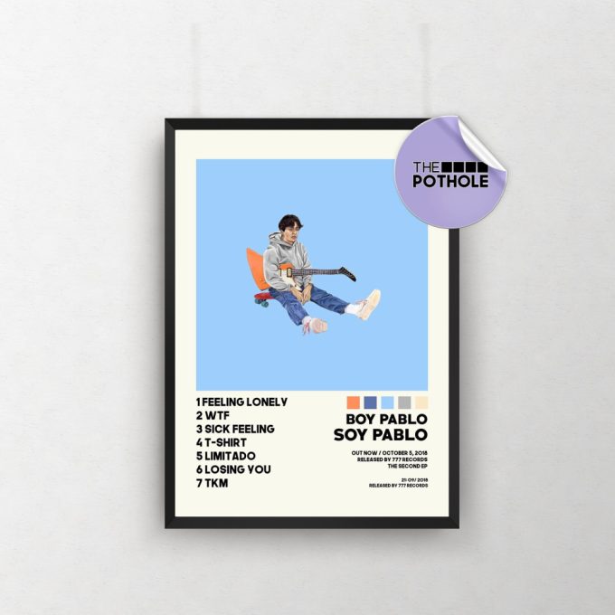 Boy Pablo Posters / Soy Pablo Poster / Roy Pablo / Album Cover Posters / Poster Print Wall Art, Tracklist Poster, Indie Music, Home Decor 2