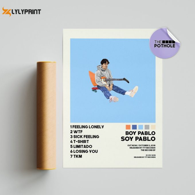 Boy Pablo Posters / Soy Pablo Poster / Roy Pablo / Album Cover Posters / Poster Print Wall Art, Tracklist Poster, Indie Music, Home Decor 1