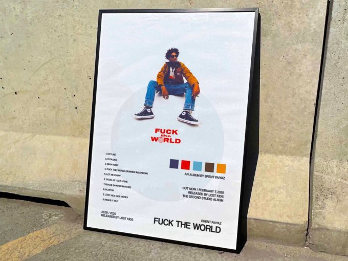 Brent Faiyaz &Quot;Fuck The World&Quot; Album Cover Poster #2 3