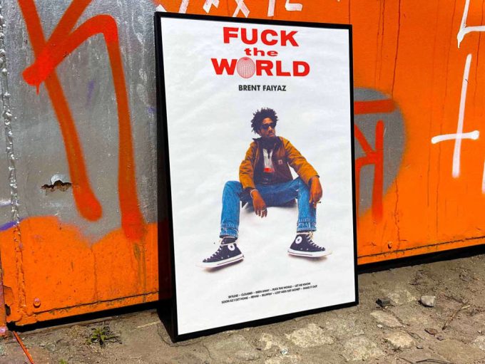 Brent Faiyaz &Quot;Fuck The World&Quot; Album Cover Poster #Fac 2