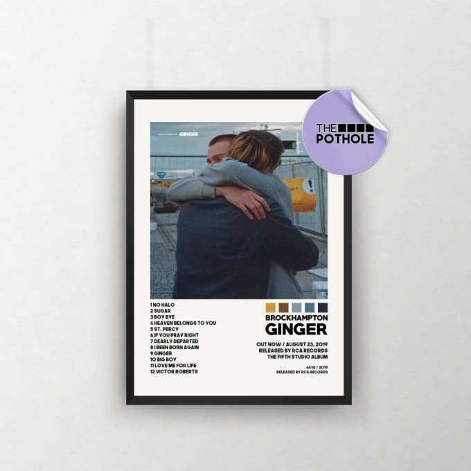 Brockhampton Posters / Ginger Poster, Tracklist Album Cover Poster, Print Wall Art, Custom Poster, Ginger Brockhampton, Ginger, Brockhampton 2