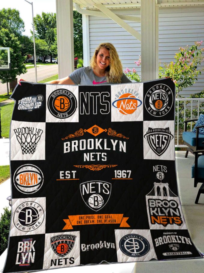 Brooklyn Nets 3 Quilt Blanket For Fans Home Decor Gift 2