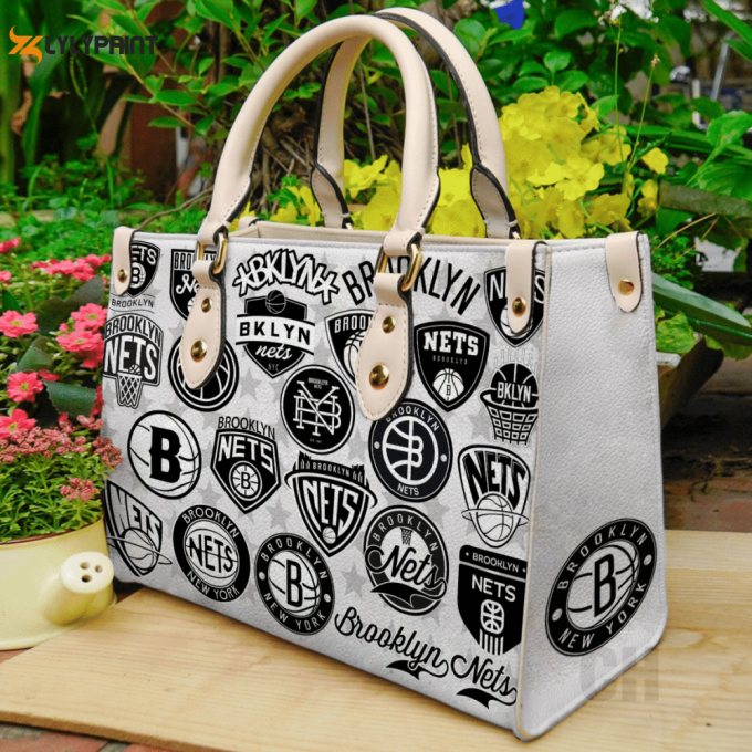 Stylish Brooklyn Nets Leather Hand Bag Gift For Women'S Day: Perfect Women S Day Gift 1