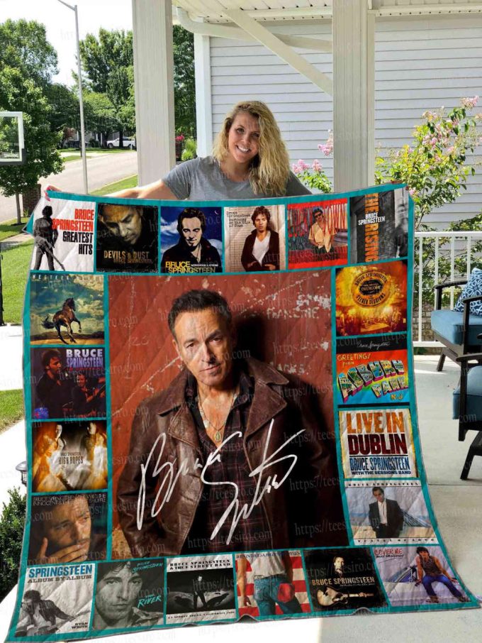 Bruce Springsteen Quilt Blanket For Fans Home Decor Gift 2