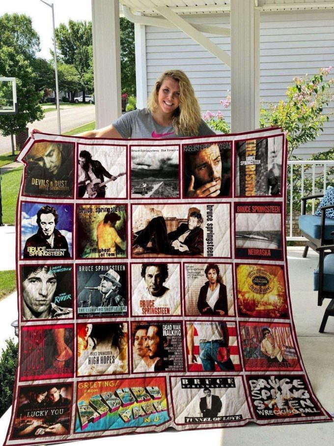 Bruce Springsteen Quilt Blanket For Fans Home Decor Gift 2