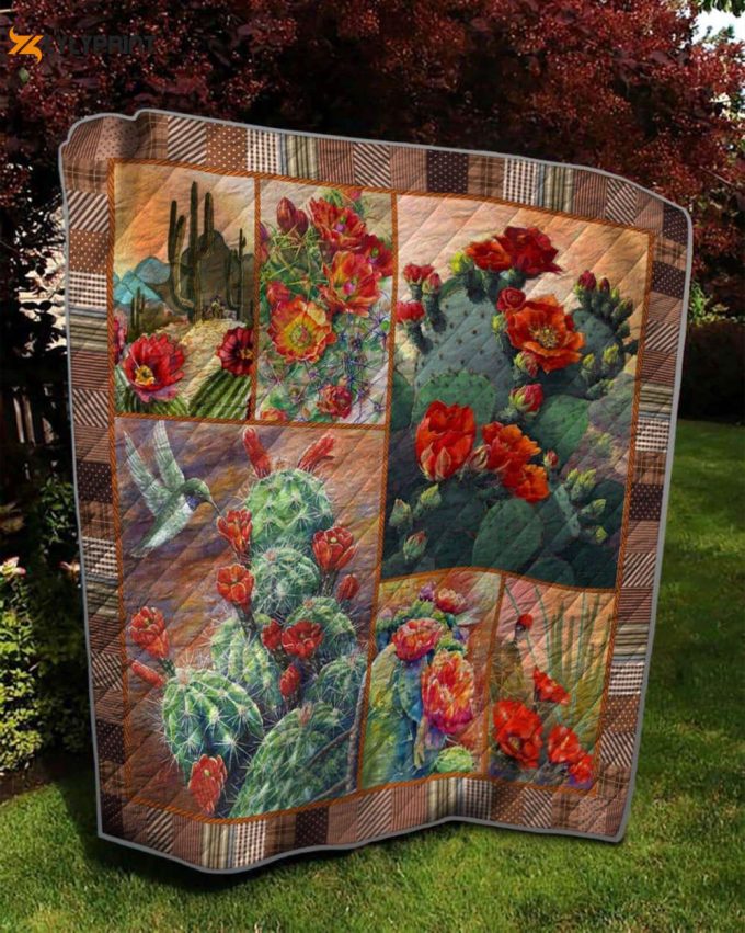 Cactus 3D Customized Quilt Blanket For Fans Home Decor Gift 1