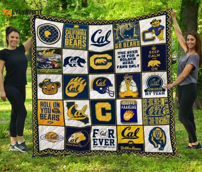 California Golden Bears 3 Quilt Blanket For Fans Home Decor Gift 1