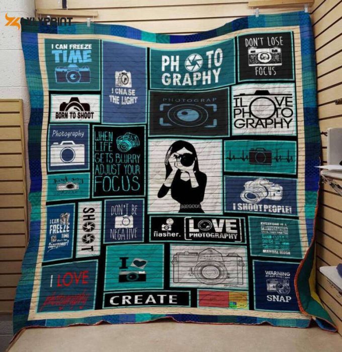 Camera 3D Customized Quilt Blanket 1