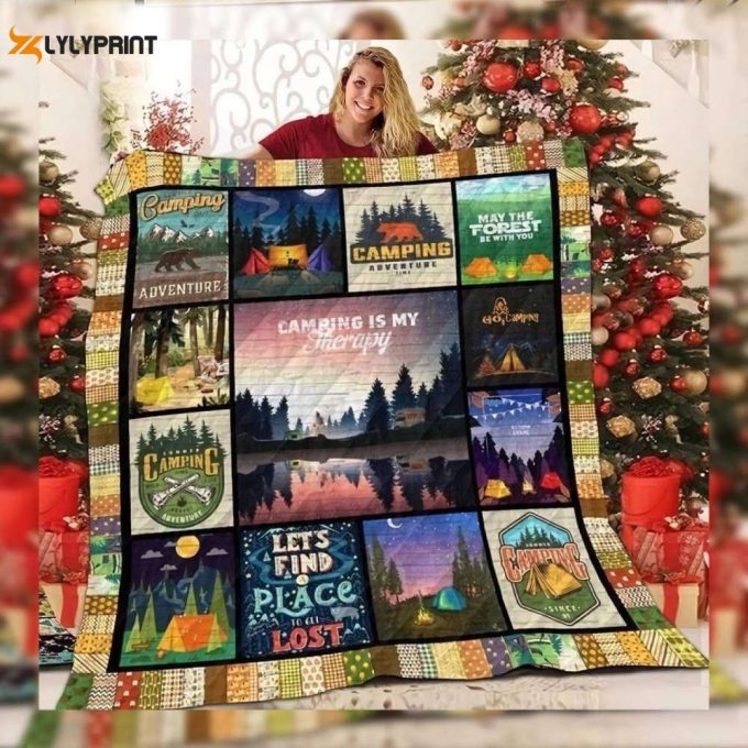 Camping True Love 3D Customized Quilt 1