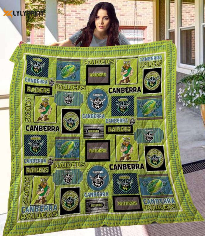 Canberra Raiders 3D Customized Quilt Blanket For Fans Home Decor Gift 1