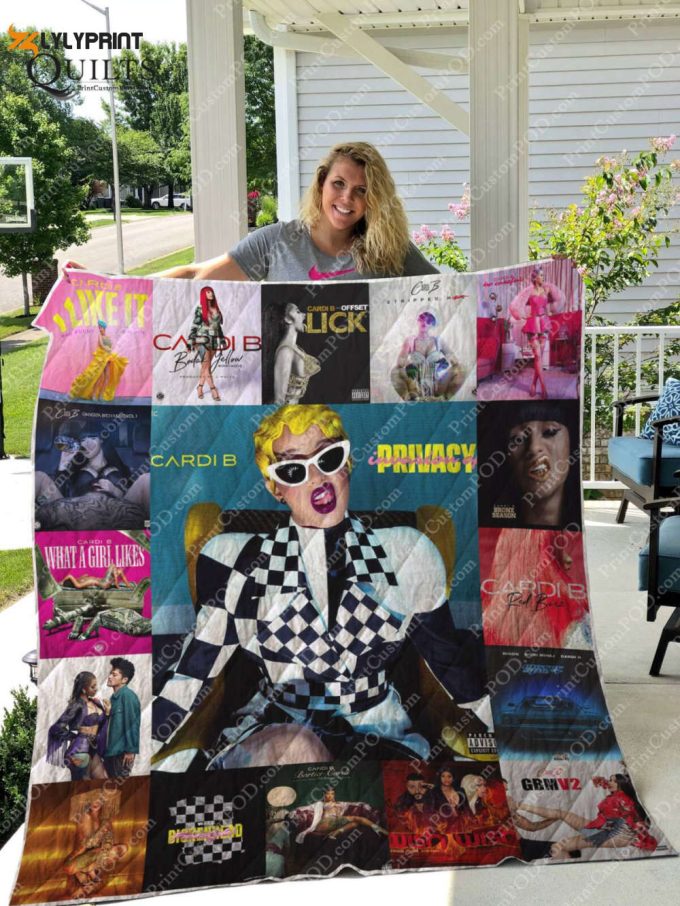 Cardi Albums 3D Customized Quilt Blanket For Fans Home Decor Gift 1