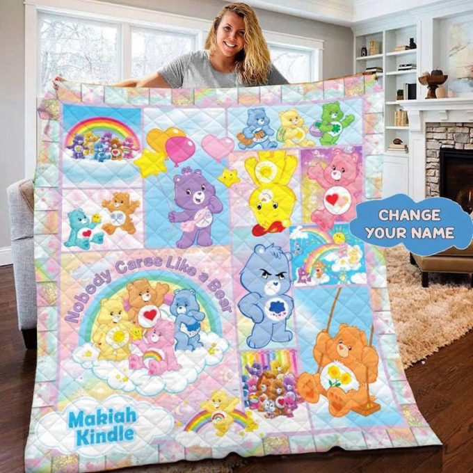 Care Bears Quilt Blanket For Fans Home Decor Gift 3