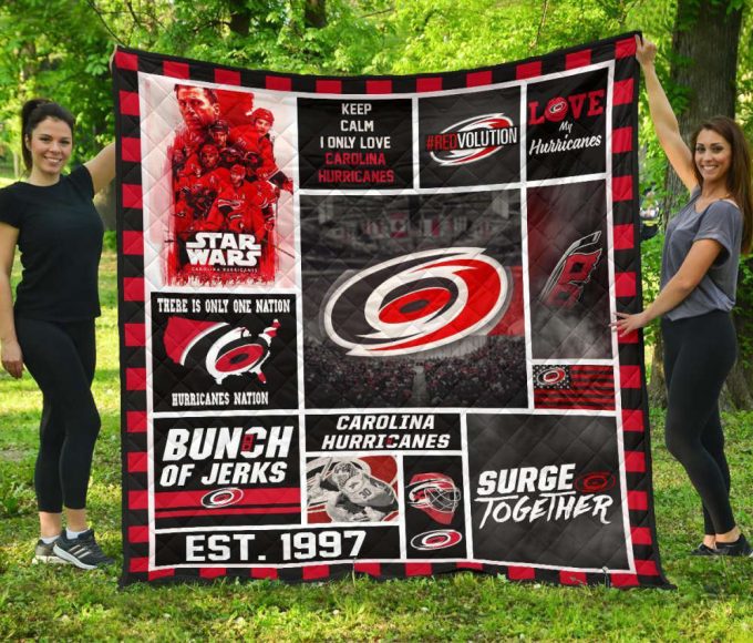 Carolina Hurricanes 1 Quilt Blanket For Fans Home Decor Gift 2