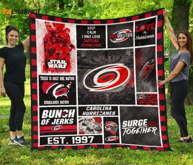 Carolina Hurricanes 1 Quilt Blanket For Fans Home Decor Gift 1