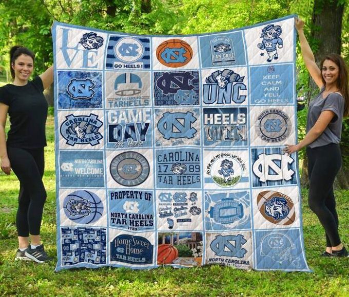 Carolina Tar Heels 1 Quilt Blanket For Fans Home Decor Gift 2