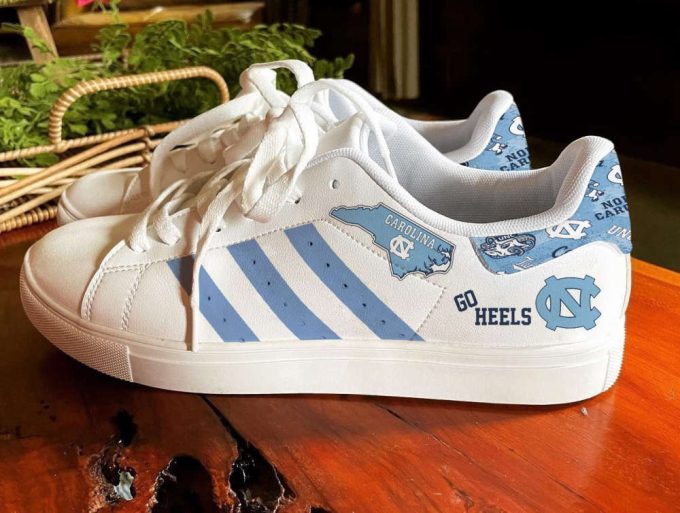 Carolina Tar Heels 3 Skate Shoes For Men Women Fans Gift 2